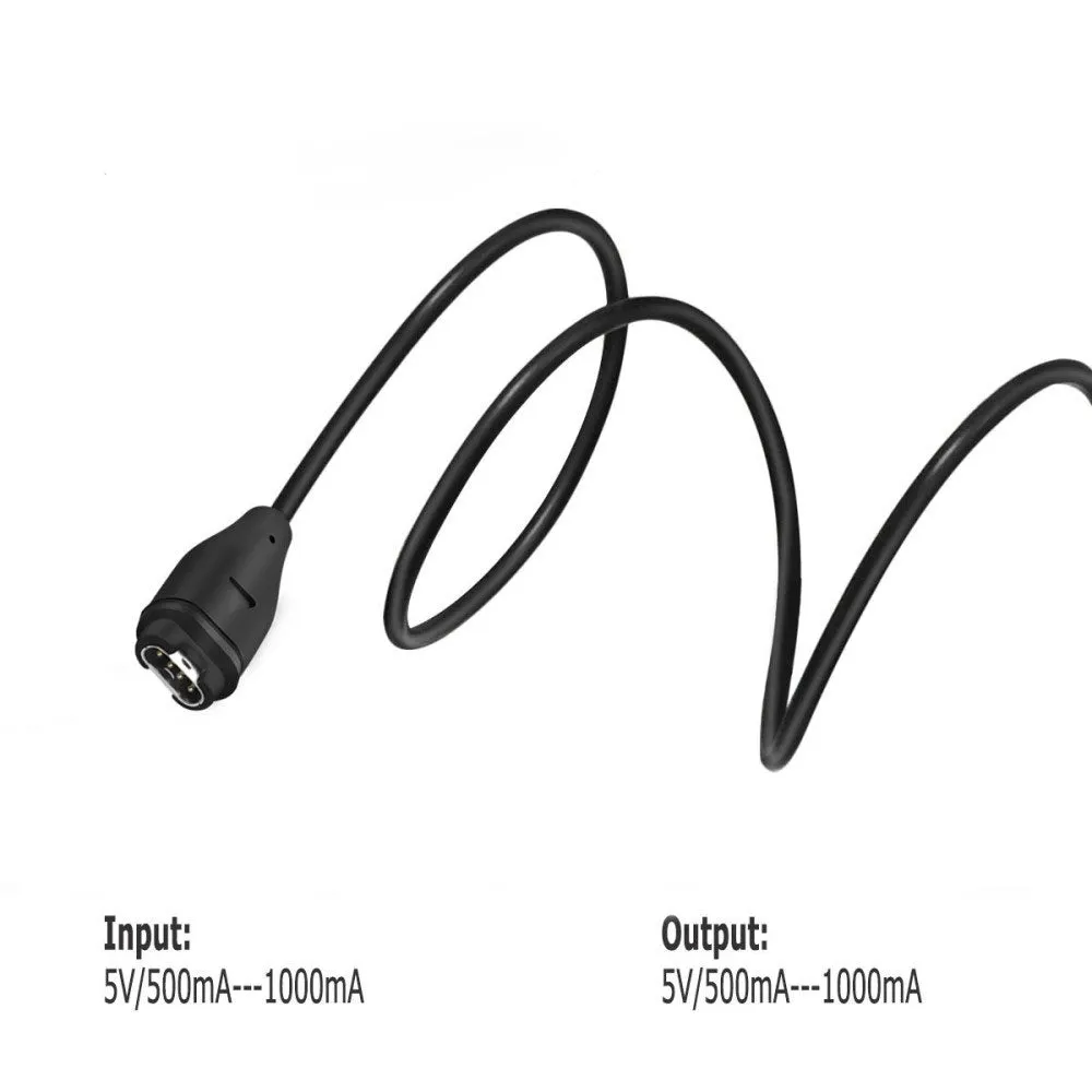 (1m) Garmin USB A Fast Charging Cable - Black