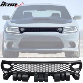 2015-2023 Dodge Charger Unpainted Black Front Upper Car Grille PP