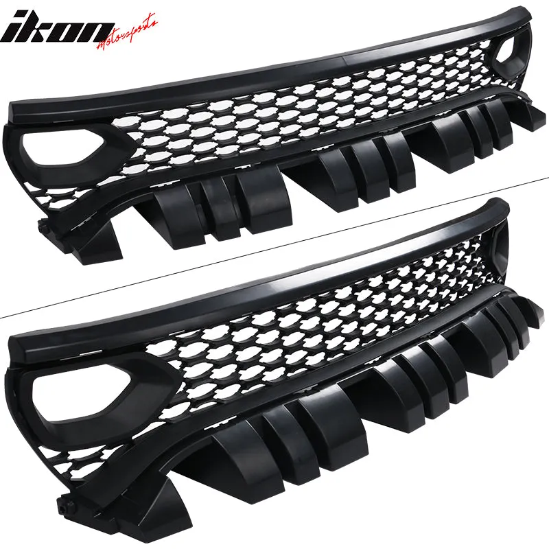 2015-2023 Dodge Charger Unpainted Black Front Upper Car Grille PP