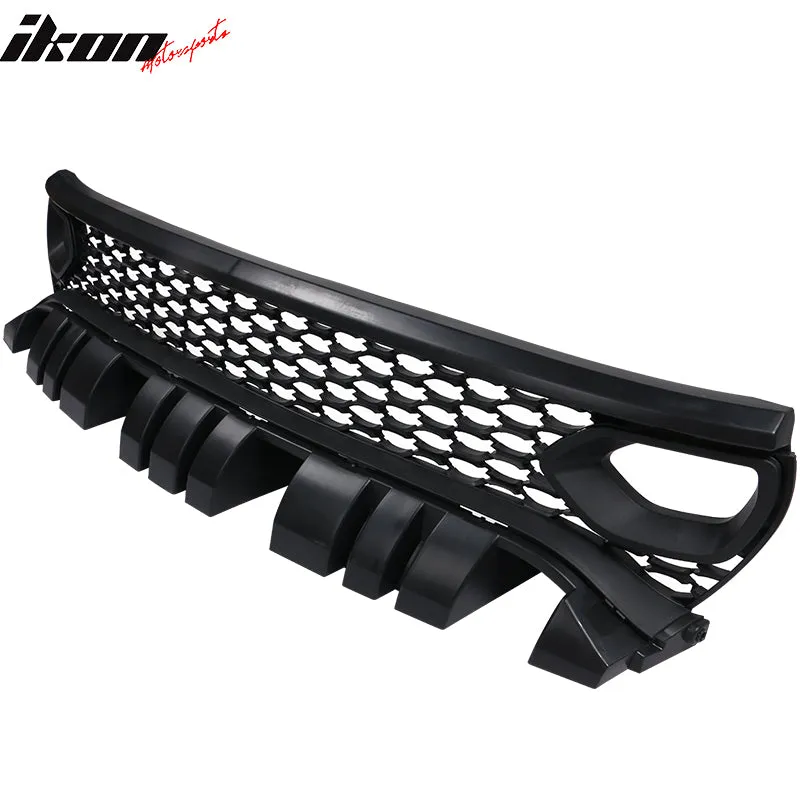 2015-2023 Dodge Charger Unpainted Black Front Upper Car Grille PP