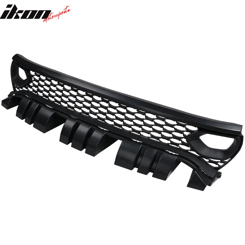 2015-2023 Dodge Charger Unpainted Black Front Upper Car Grille PP