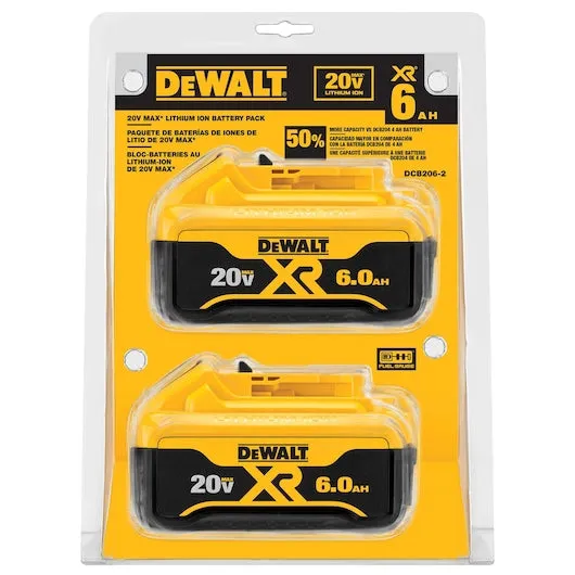 20V MAX XR 6Ah Battery - 2 PACK