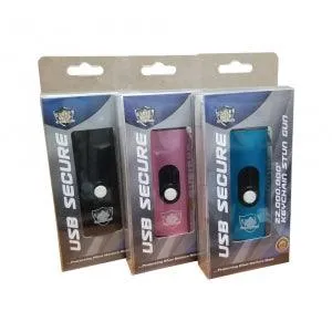 24 Units USB Stun Guns and Key-Chain Pepper Spray Bundled