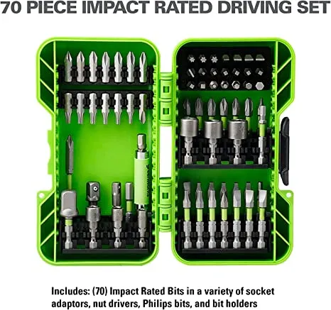 24V Cordless Battery Drill/Driver and Impact Driver and Circ. Saw and 70pc IR Bit Set   3pc Blades Combo Kit w/ Two (2) 2.0Ah Batteries and 4.0Ah Battery & Charger