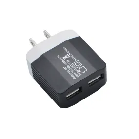 2in1 Port USB US Plug Home Travel Wall Charger