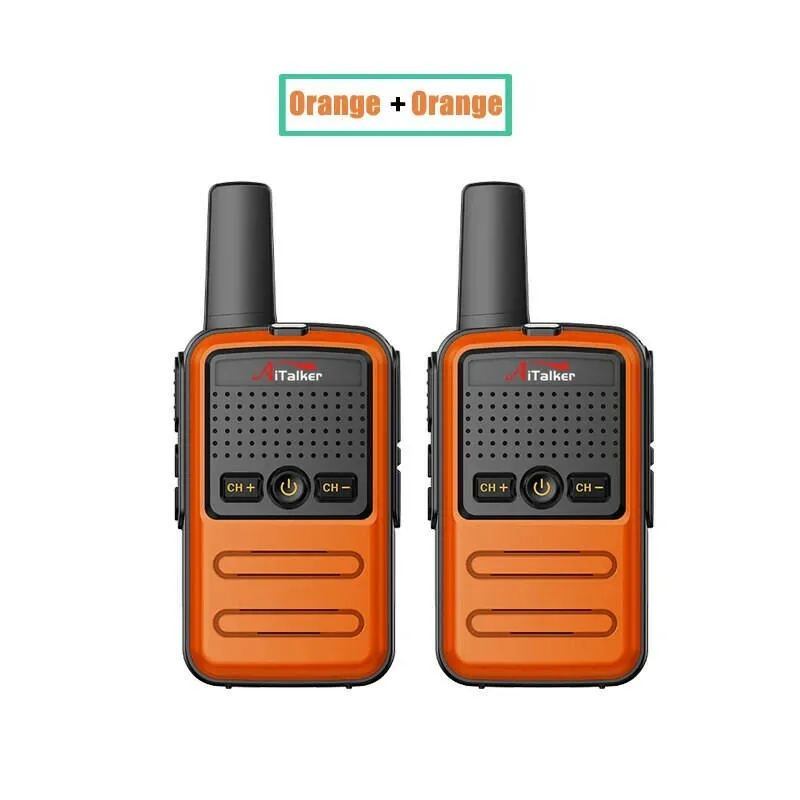 2Pcs Mini Small Little  Walkie Talkie Talk With Baofeng UV5R Portable Two Way Radio Hotel Hunting  USB Charger Transceiver