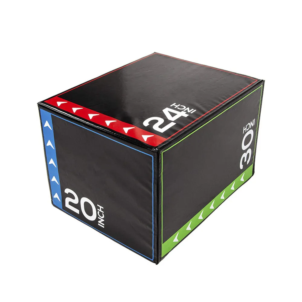 3 in 1 Soft Plyometric Box Jump Box - 20 x 24 x 30 inch