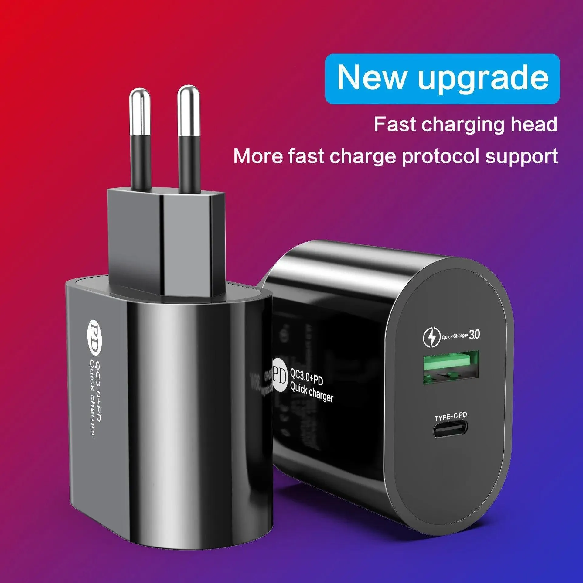 36W USB Wall Charger with Quick Charge for iPhone & More: Fast Charging Hub - CE Certified