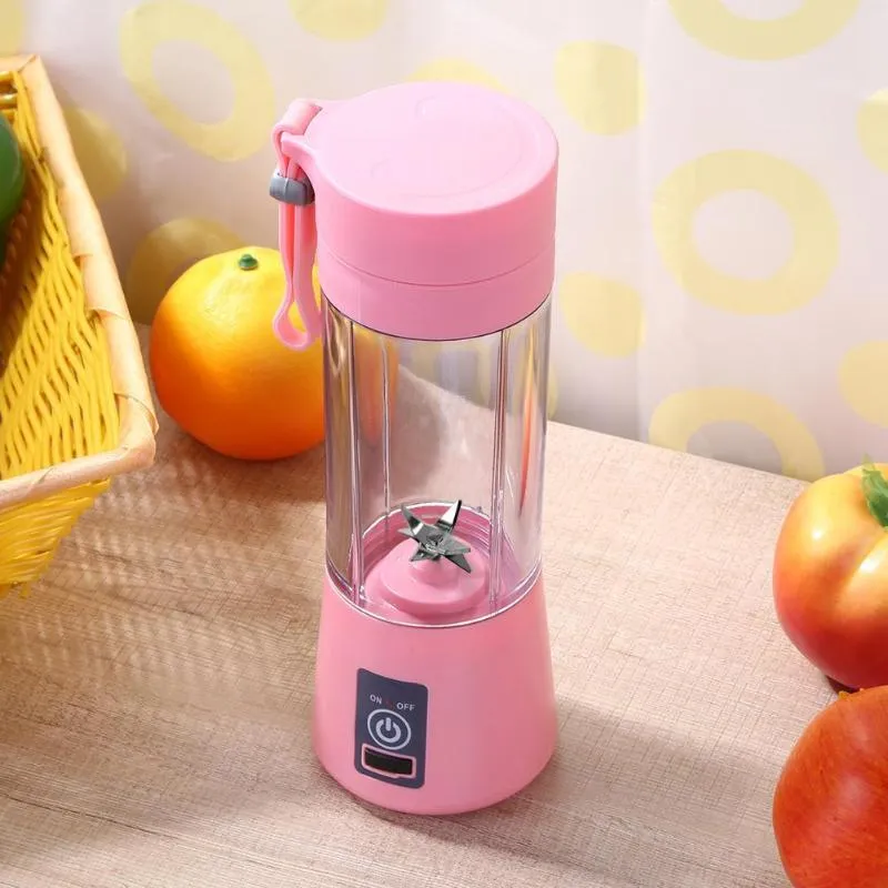 380ML 2/4/6 Blades Portable USB Electric Fruit Citrus Lemon Juicer Blender