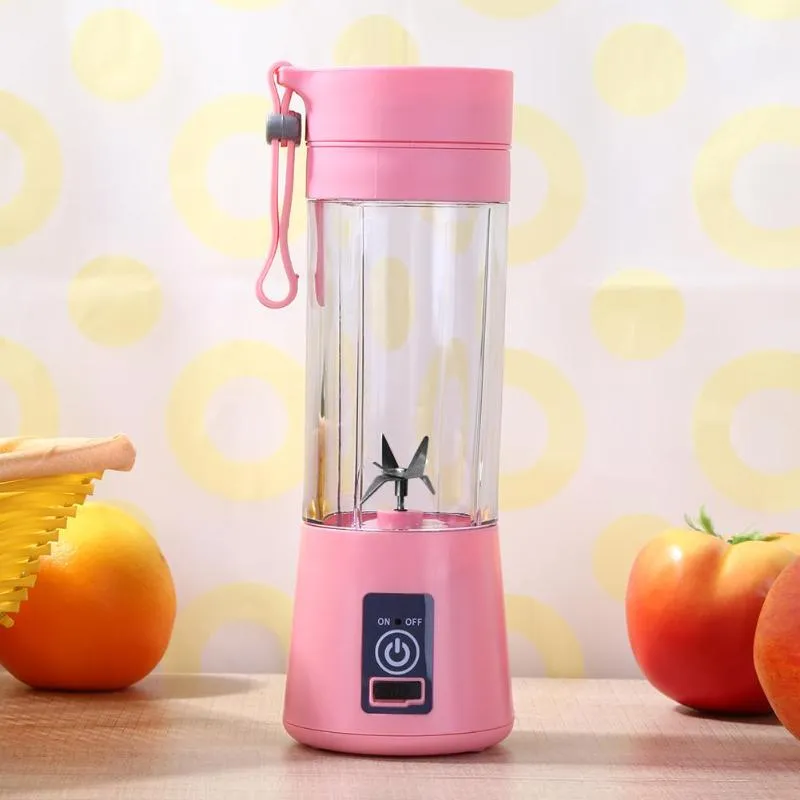 380ML 2/4/6 Blades Portable USB Electric Fruit Citrus Lemon Juicer Blender