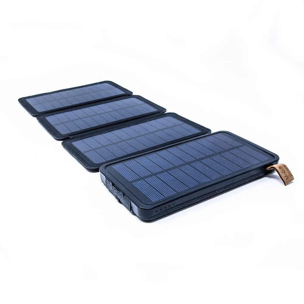 4-Fold Solar Dual-USB Charger 10,000mAH and LED Light Stealth Angel Survival