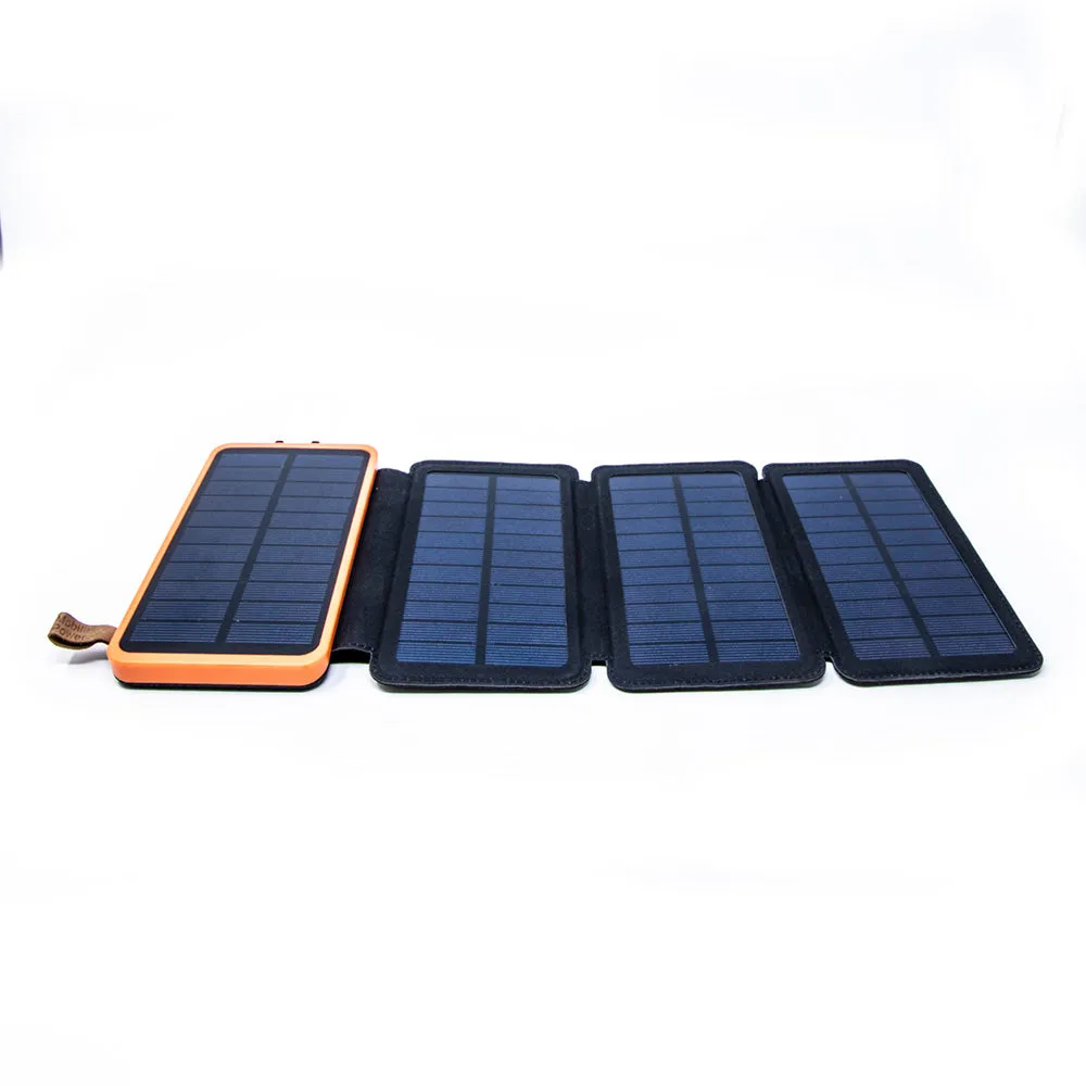 4-Fold Solar Dual-USB Charger 10,000mAH and LED Light Stealth Angel Survival