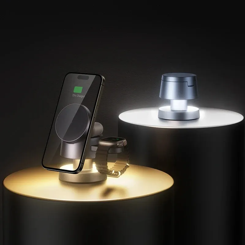 4-in-1 Magnetic Mushroom Light & Wireless Charger