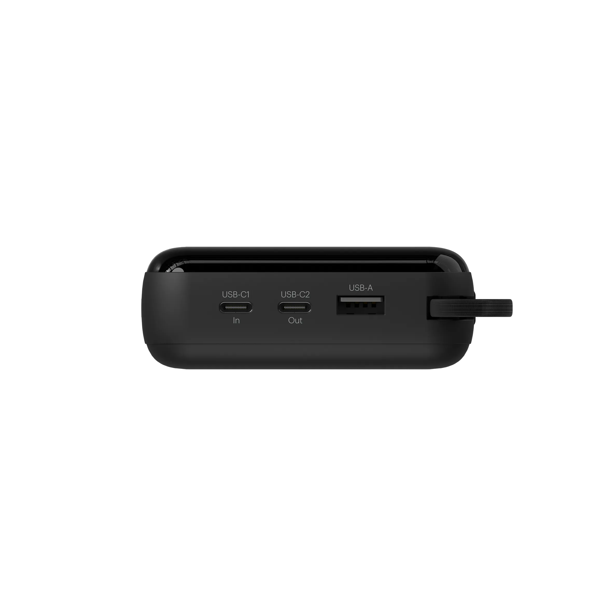 40,000mAh Power Bank with Integrated USB-C Cable - Black