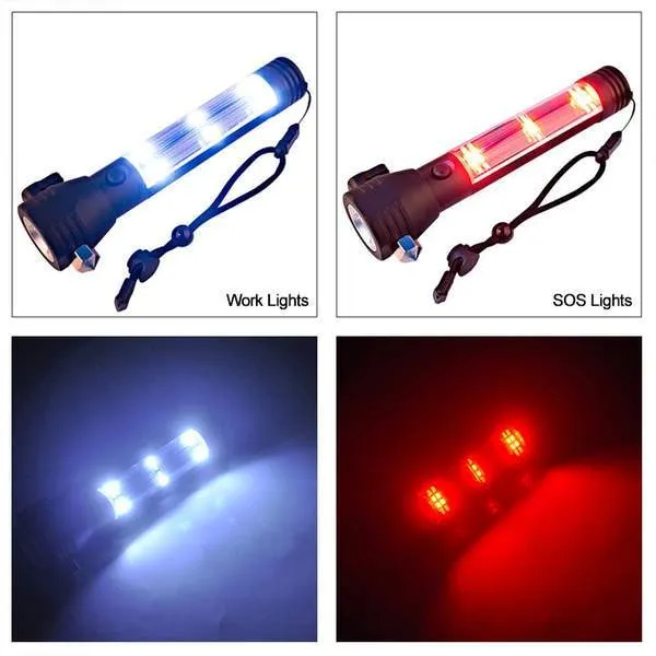 4000LM Rechargeable Multifunction Emergency Torch