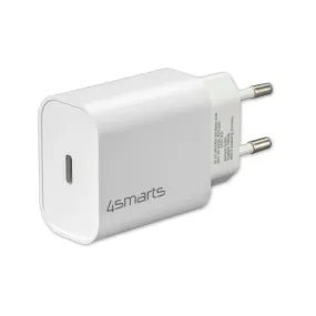 4smarts VoltPlug PD 20W Vægoplader m. USB-C - Hvid