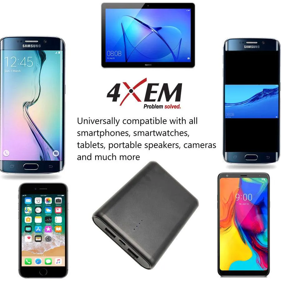 4XEM Fast Charging Power Bank with a 10000mAh Capacity 4XMBLPOWER10000