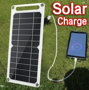 5V High Power USB Solar Panel Outdoor Waterproof Hike Camping