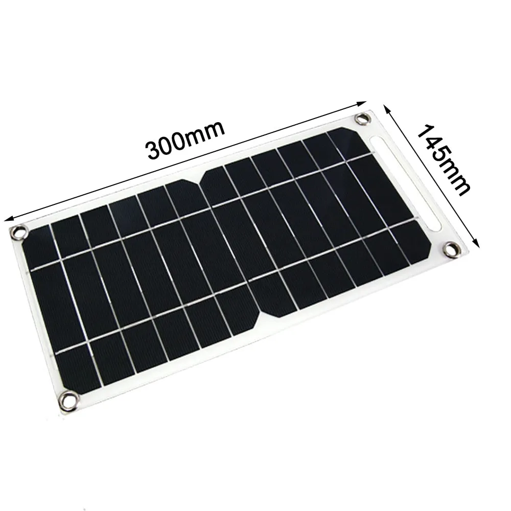 5V High Power USB Solar Panel Outdoor Waterproof Hike Camping