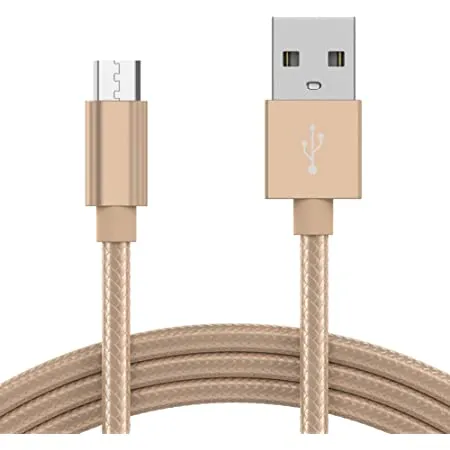 6 FOOT CLOTH MICRO USB BRAIDED  CHARGER CORD ( sold by the piece )