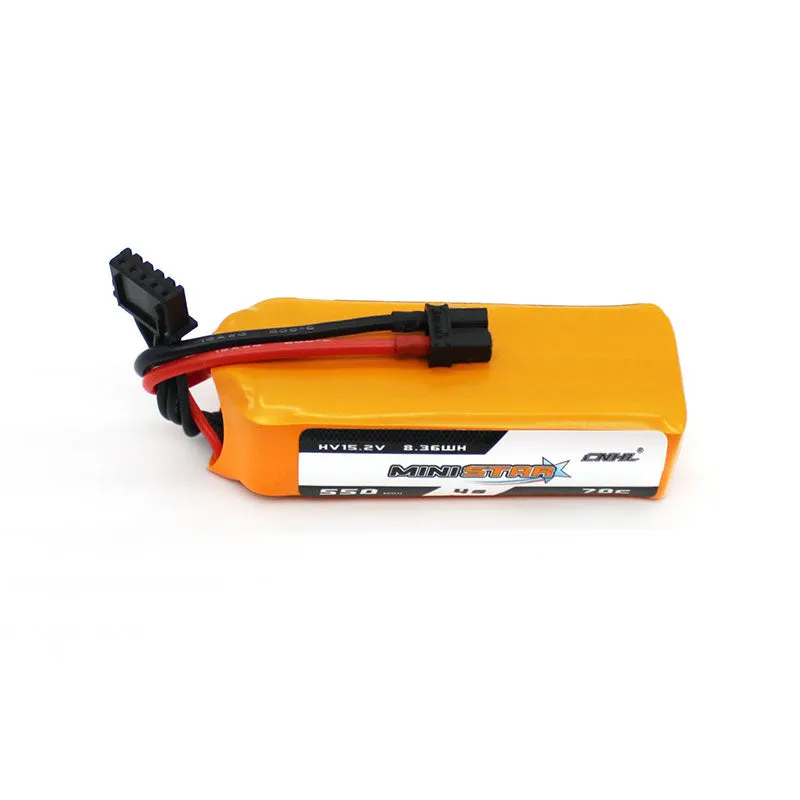 6 Packs CNHL MiniStar HV 550mAh 15.2V 4S 70C Lipo Battery with XT30U