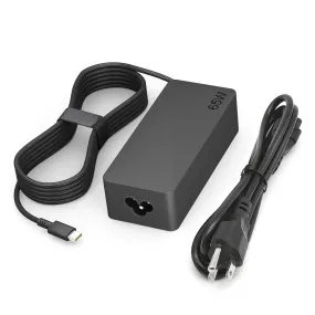 65W USB C Charger for Lenovo Thinkpad/Yoga/Chromebook Laptop Computer 65W 45W USB C Fast Power Adapter