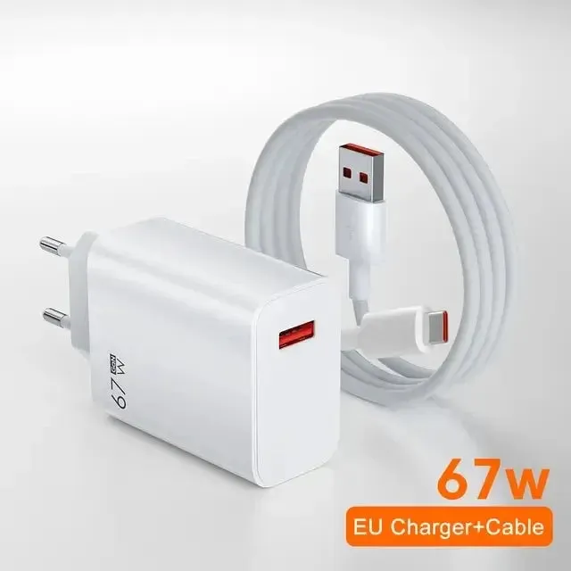 67W Original USB Fast Charger for Xiaomi