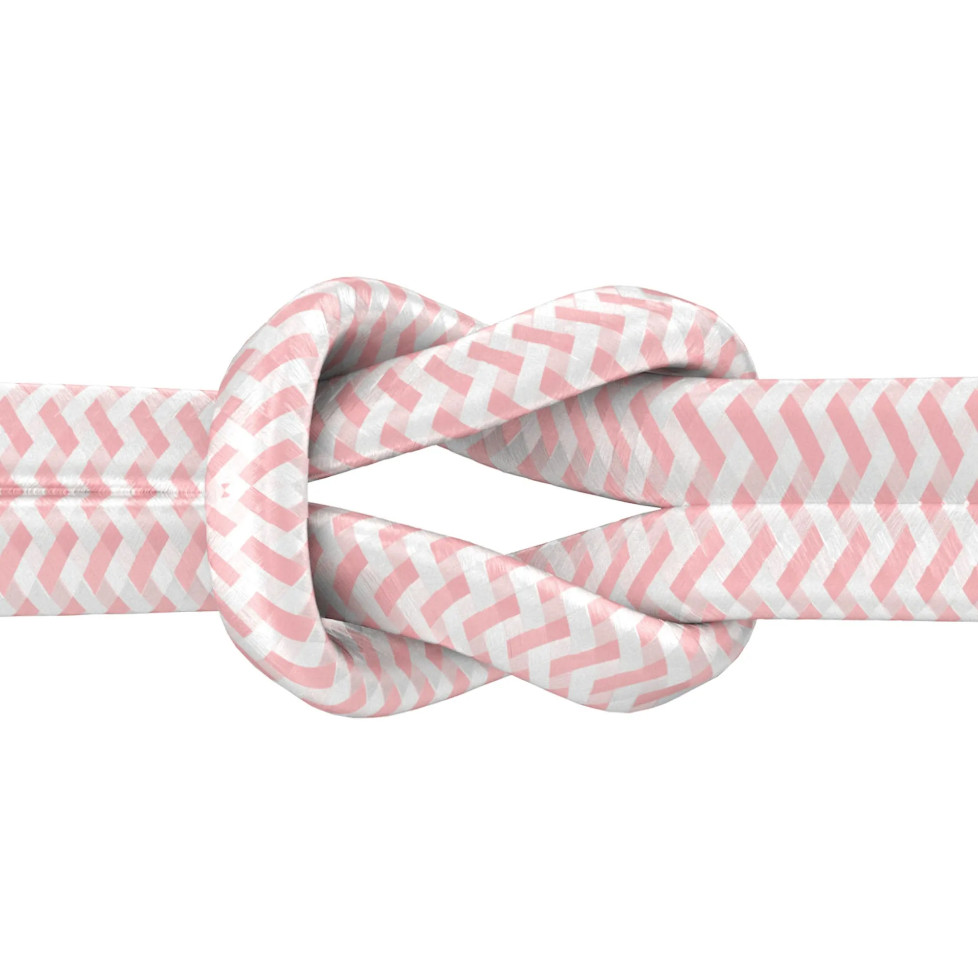 6ft Flat Nylon Braided Lightning Cable - Rose Gold