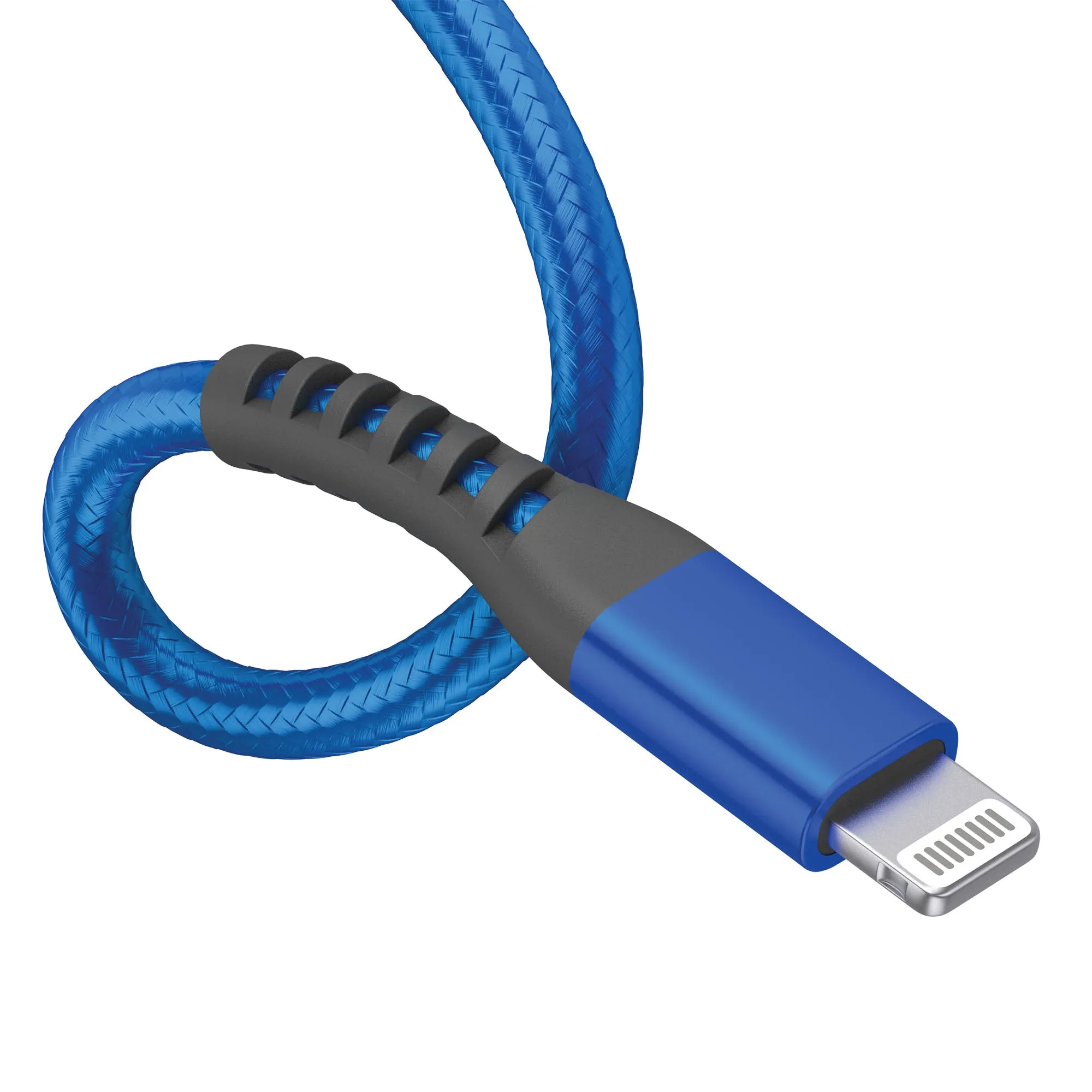 6ft Kevlar Lightning Nylon Braided Cable - Arctic Blue