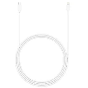 6ft Lightning to USB-C PVC Cable - White