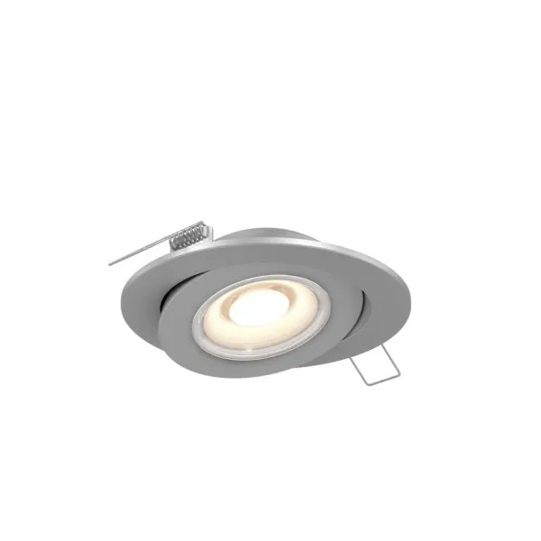 6" Flat Gimbal CCT LED Recessed Trim