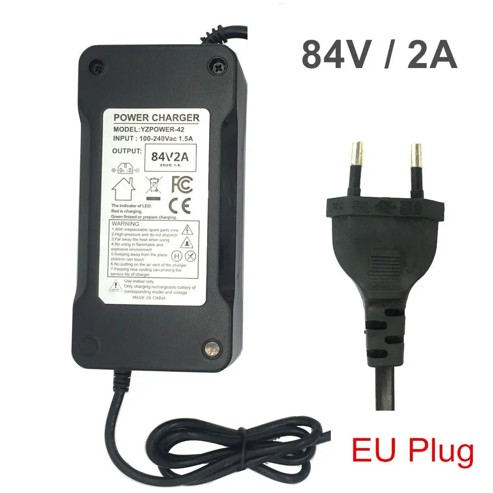 84V 5A/2A Charger for 72V Electric Scooter adapter loader 84V 5A fast charger