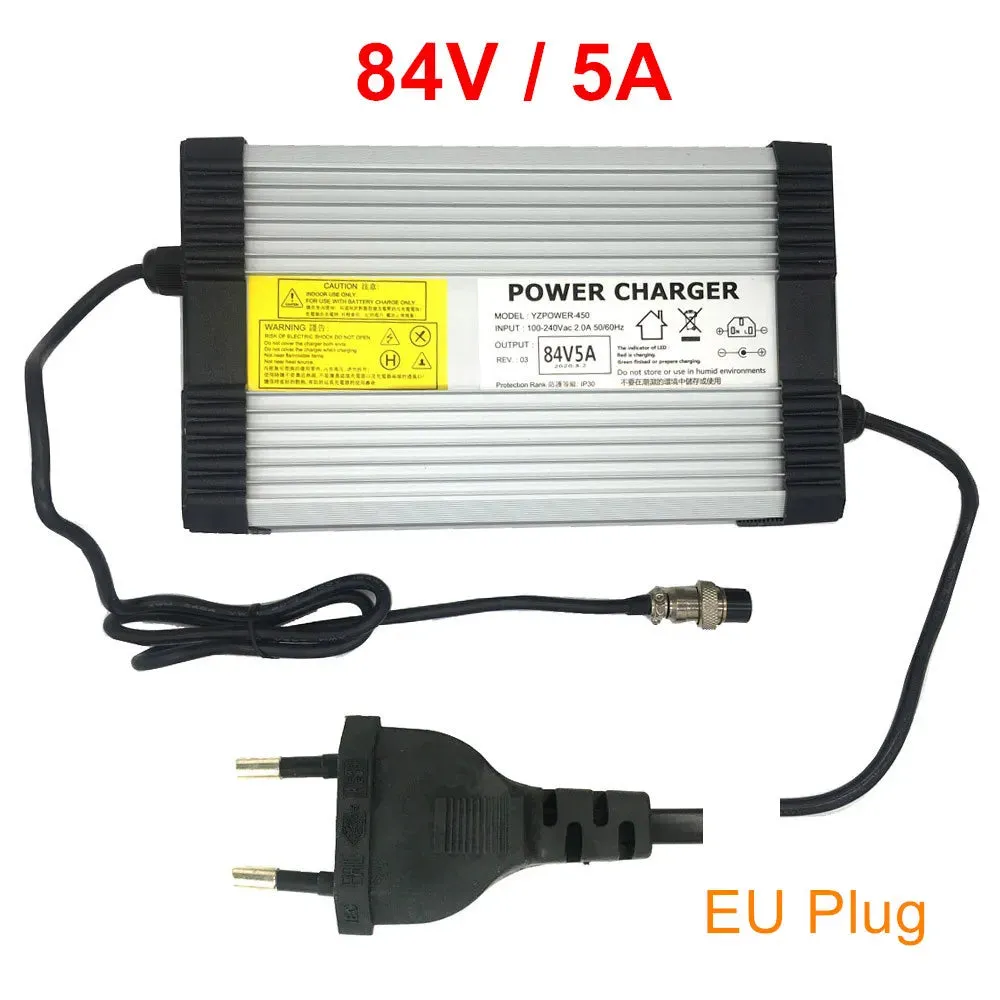 84V 5A/2A Charger for 72V Electric Scooter adapter loader 84V 5A fast charger