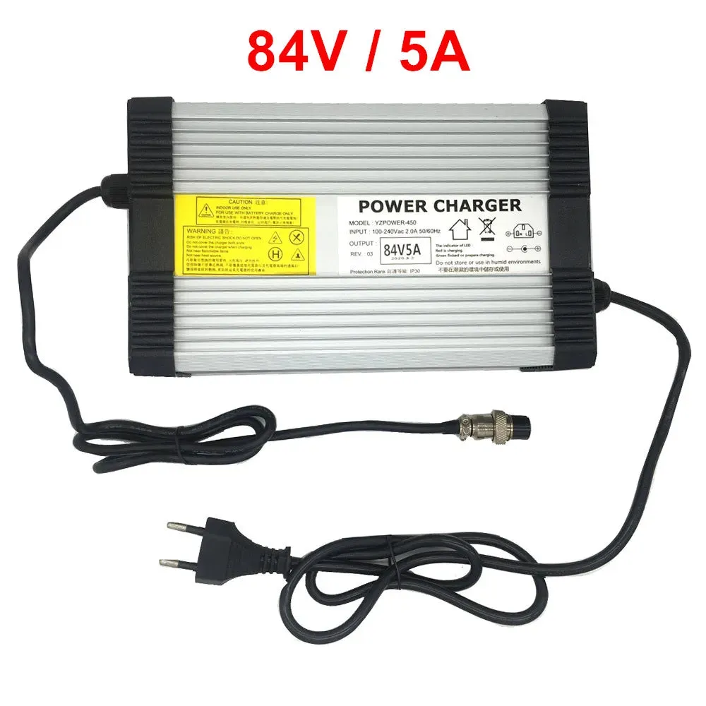 84V 5A/2A Charger for 72V Electric Scooter adapter loader 84V 5A fast charger