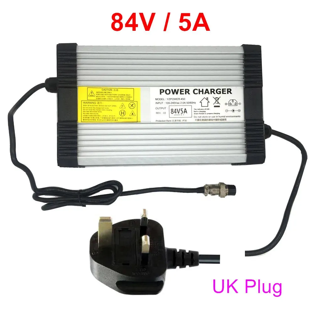 84V 5A/2A Charger for 72V Electric Scooter adapter loader 84V 5A fast charger