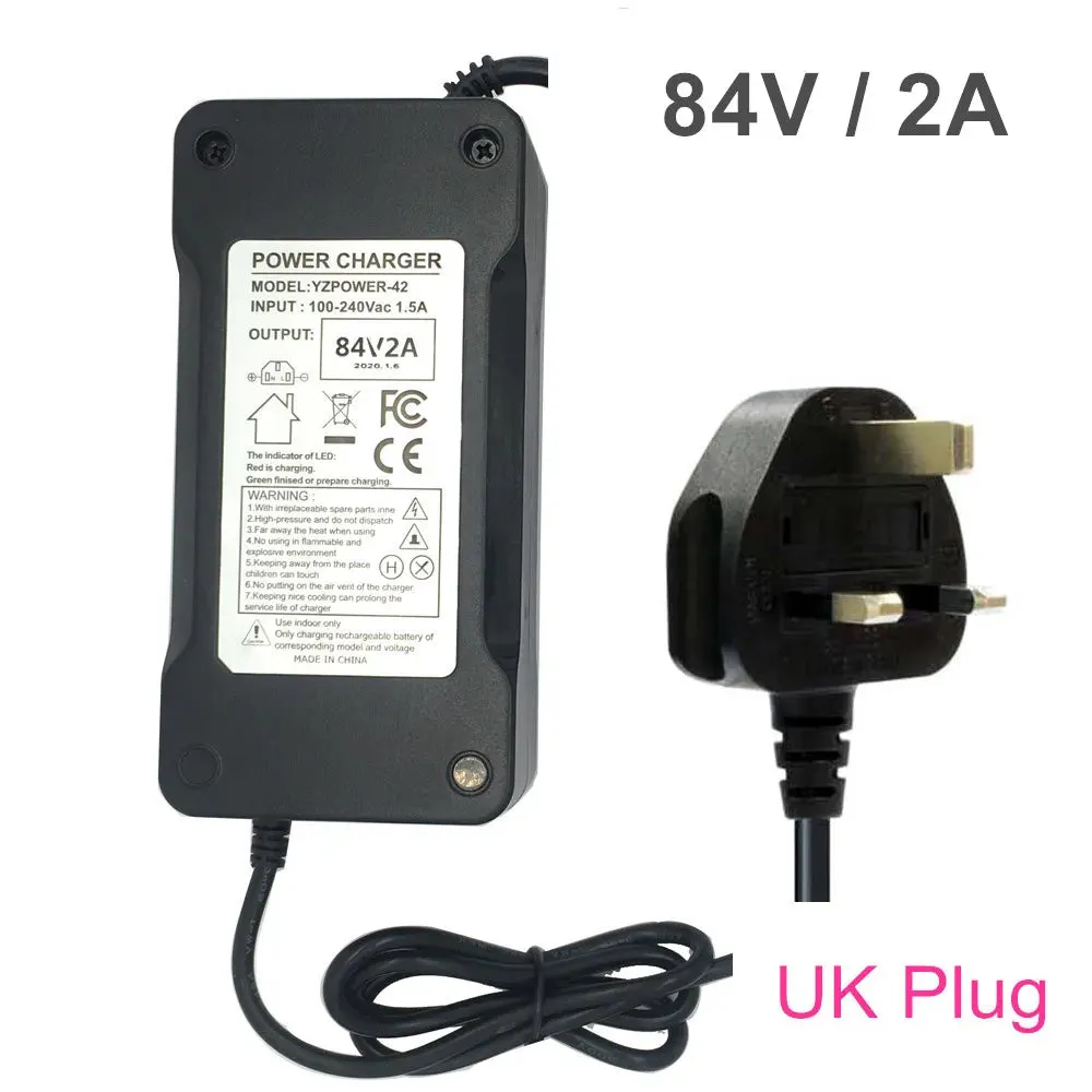 84V 5A/2A Charger for 72V Electric Scooter adapter loader 84V 5A fast charger