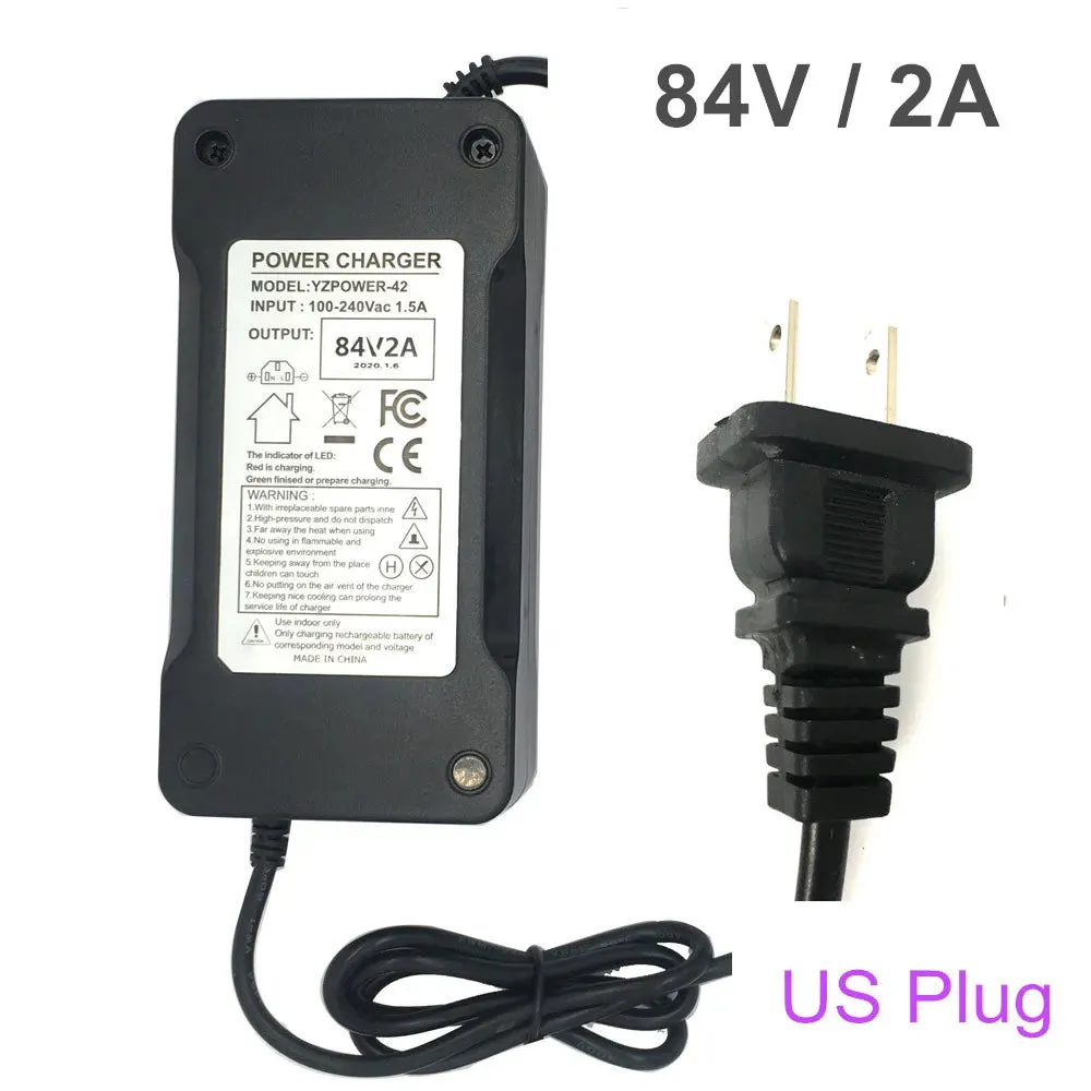 84V 5A/2A Charger for 72V Electric Scooter adapter loader 84V 5A fast charger