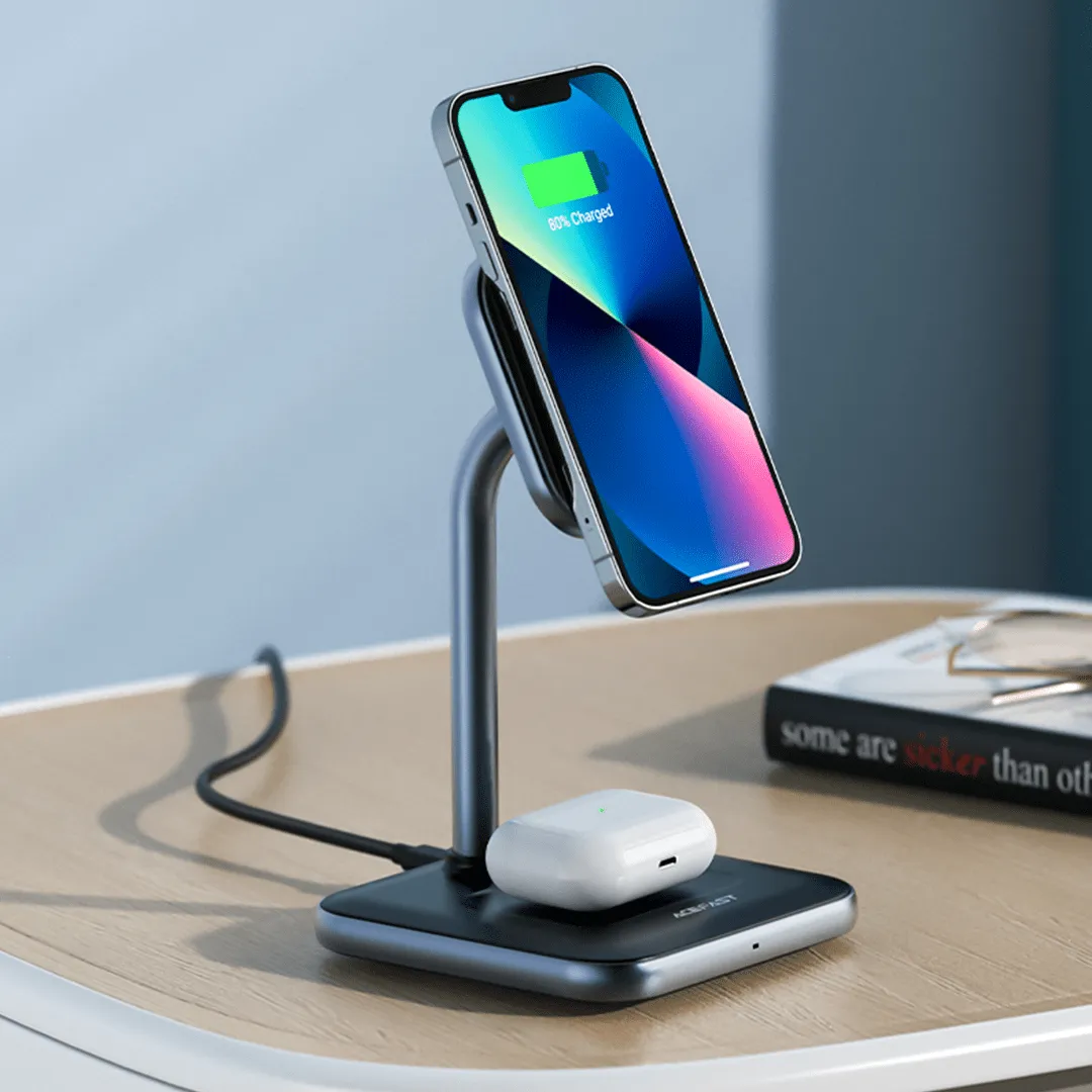 AceFast 2-in-1 Wireless 15W Fast Charging Stand