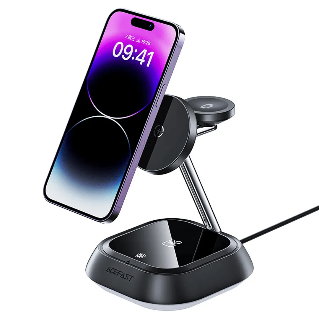 AceFast 3-in-1 Fast Charging Magnetic Wireless Desktop Stand