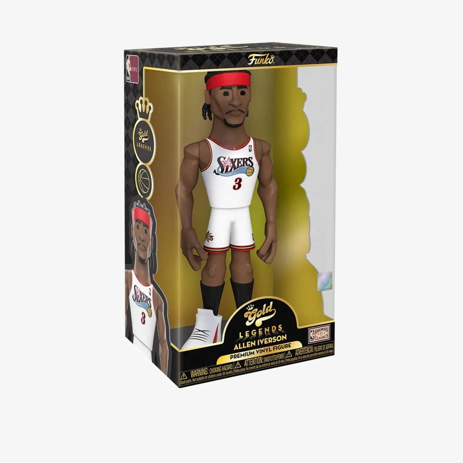 Allen Iverson Philadelphia 76ers NBA 12" Vinyl Gold