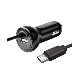 AmerTac PM1001FCC Zenith USB Phone Car Charger, Black