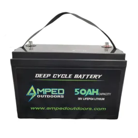 Amped Outdoors (LiFePO4) 36V Lithium Batteries - Battery w/Charger