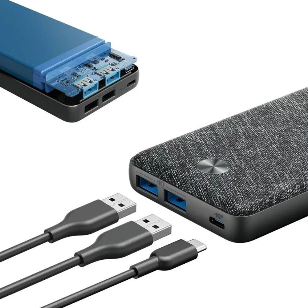 Anker Powercore III Sense 20W Powerbank 1x PD USB-C & 2x USB-A - 20.000 mAh - Sort