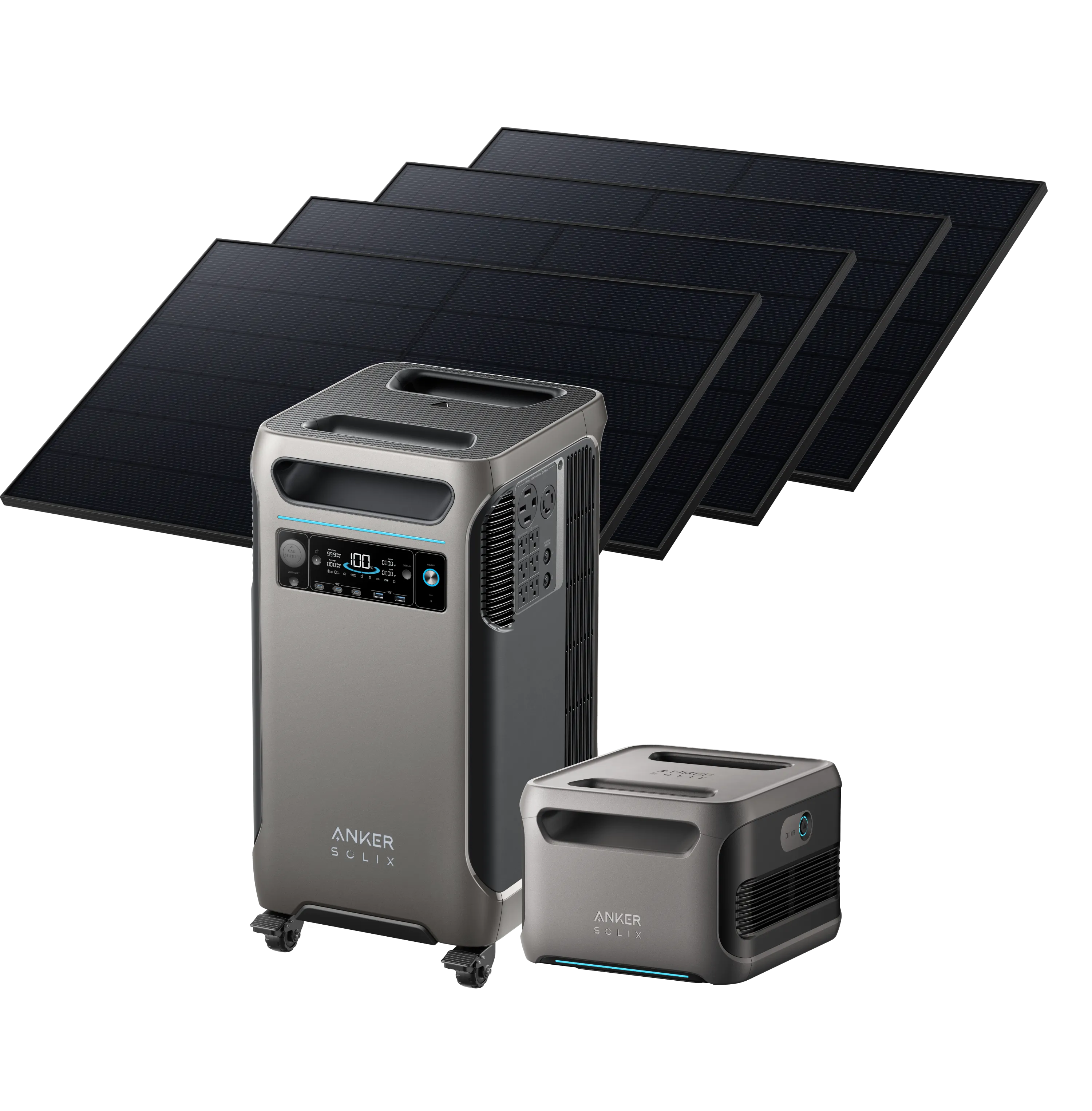 Anker Solix F3800   Expansion Battery   405W Rigid Solar Panel