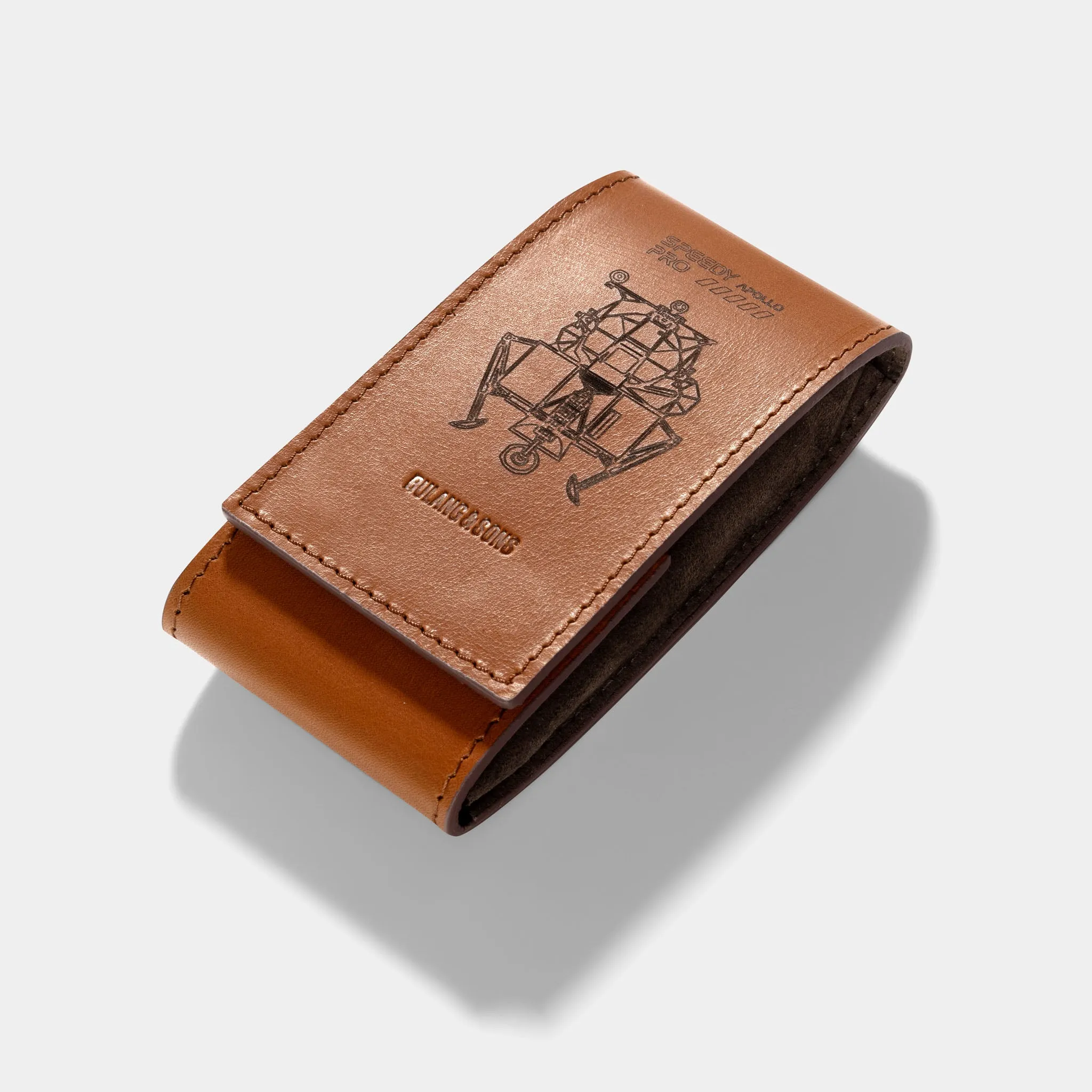 Apollo - Barenia Cognac Brown Leather Watch Pouch