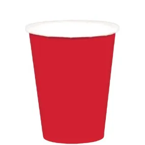 Apple Red 9oz Paper Cups 20 Ct