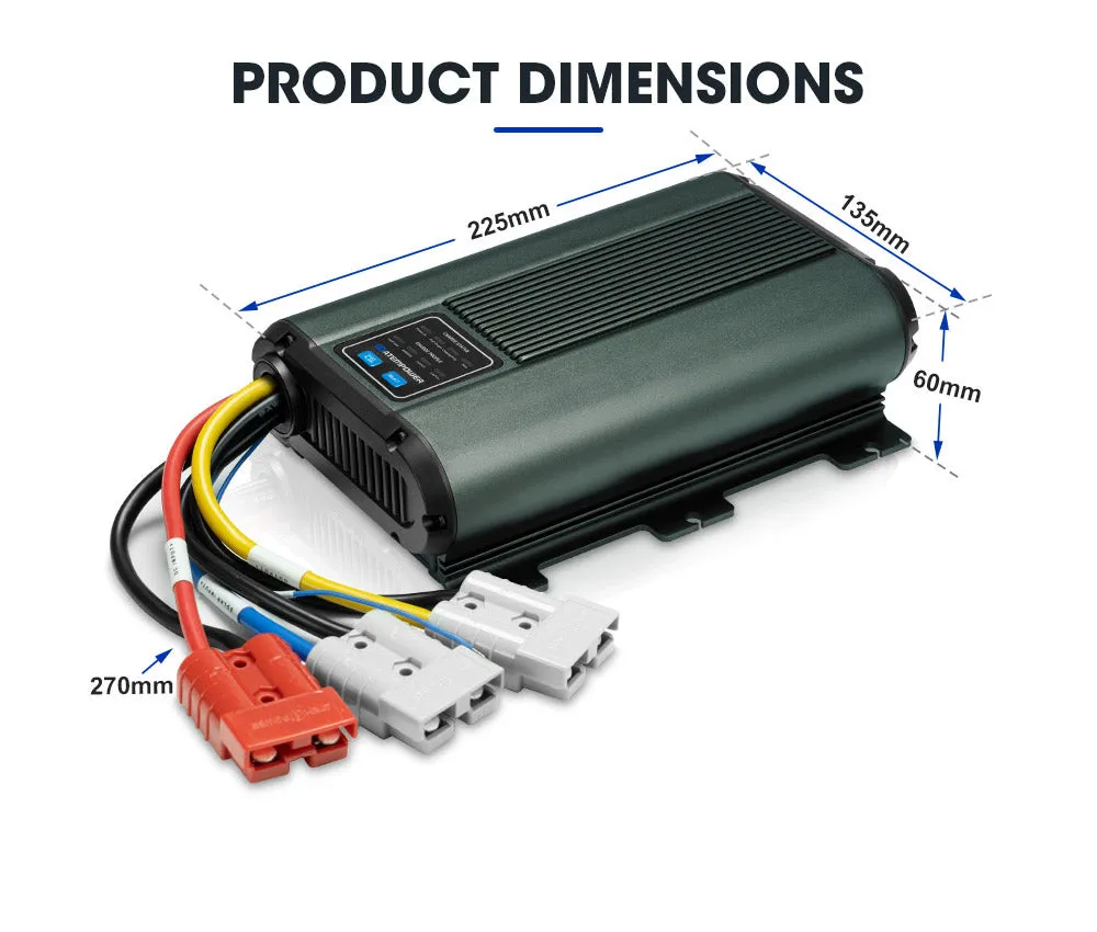 Atem Power 12V 60A DC to DC Battery Charger MPPT Dual Battery System lLithium AGM