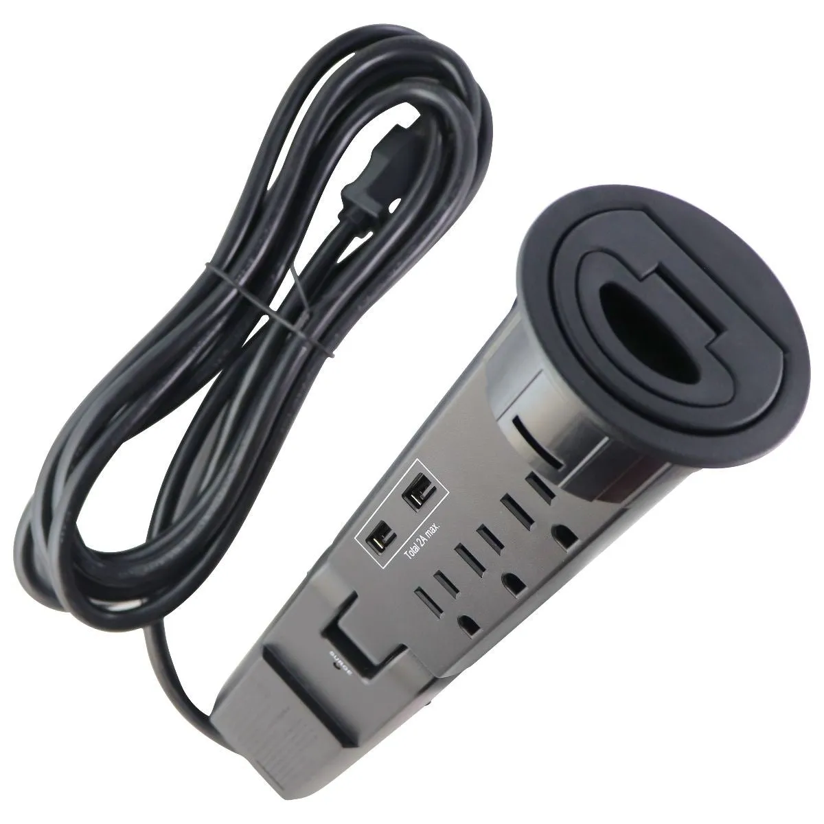 Balt Pop-Up Grommet Power Outlet (4 Outlets   USB) for 2.36-in/60mm Hole