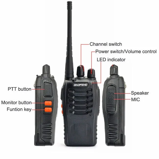 Baofeng BF-888S [2 Pack] | UHF |  5W | 16CH | CTCSS/DCS | Flashlight