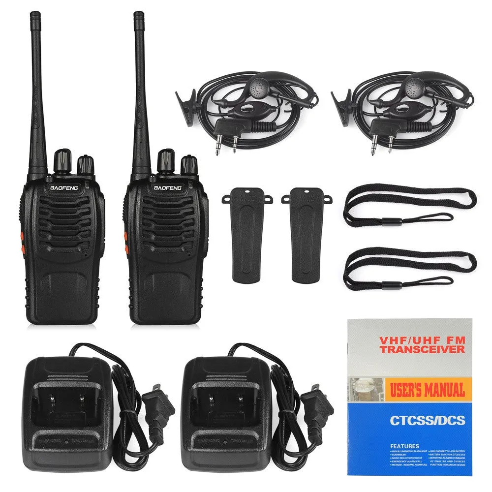 Baofeng BF-888S [2 Pack] | UHF |  5W | 16CH | CTCSS/DCS | Flashlight